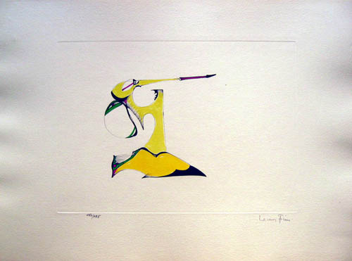 Leonor Fini - Le Temps de la Mue - Plate 17 - Des garcons des colonies de vacances... - 1975 color etching